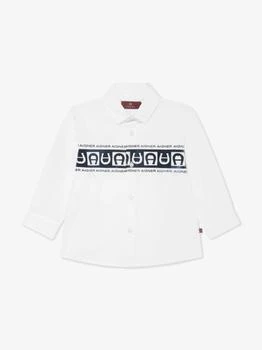 Aigner | Aigner Baby Boys Logo Print Shirt in White,商家Childsplay Clothing,价格¥398