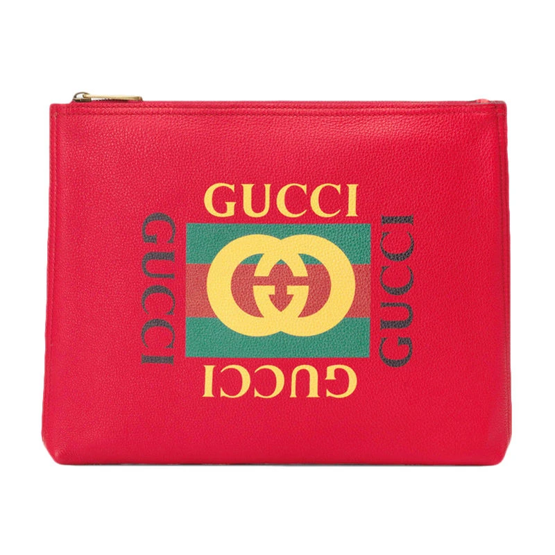 Gucci | GUCCI 古驰 男士红色印花手拿包 500981-0GDAT-6461,商家Beyond Chinalux,价格¥6157