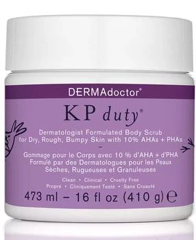 DERMAdoctor | KP Duty Dermatologist Formulated Body Scrub For Dry, Rough, Bumpy Skin, 16 oz.,商家Macy's,价格¥340