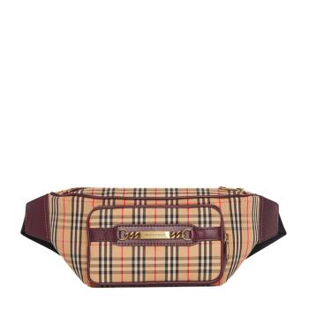 burberry腰包男包, Burberry | Burberry 博柏利 男士红色格纹腰包 8005515商品图片 满$100享9.5折, 满折