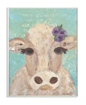 Stupell Industries | Cow Painterly Portrait Wall Plaque Art, 10" x 15",商家Macy's,价格¥342