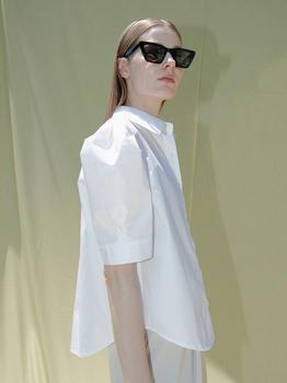 商品OUIE | Pin Tuck Puff Half Shirt _ White,商家W Concept,价格¥630图片