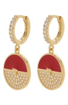 Gabi Rielle好不好, Gabi Rielle | Heart Enamel Disc Dangle Earrings商品图片 4.7折