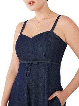 kate spade连衣裙, Kate Spade | Denim Fit-And-Flare Dress商品图片 4折
