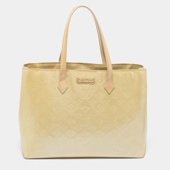 推荐Louis Vuitton Vert Impression Monogram Vernis Wilshire MM Bag商品