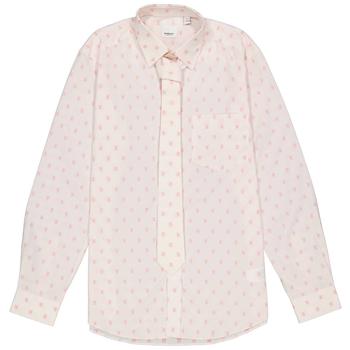 burberry衬衫, Burberry | Mens Alabaster Pink Cotton Shirt And Tie Set商品图片 7折