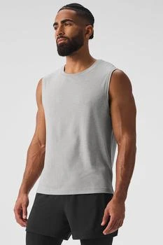 Alo | The Triumph Muscle Tank - Athletic Heather Grey,商家Alo yoga,价格¥249