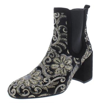 stuart weitzman 靴是什么牌子, Stuart Weitzman | Stuart Weitzman Womens Mediate Embroidered Ankle Booties商品图片 3折