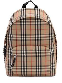 巴宝莉男包真假, Burberry | Jett Check Cotton Blend Canvas Packpack商品图片 