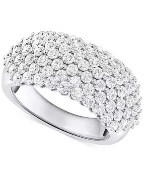 Forever Grown Diamonds | Lab-Grown Diamond Pavé Band (2 ct. t.w.) in Sterling Silver,商家Macy's,价格¥5141