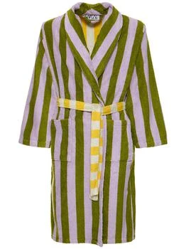 DUSEN DUSEN | Sea Stripe Cotton Blend Bathrobe,商家LUISAVIAROMA,价格¥1036