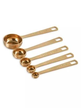 Le Creuset | Gold 5-Piece Measuring Spoon Set,商家Saks Fifth Avenue,价格¥315