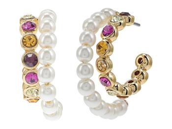 Kate Spade | Pearl Caviar Double Huggies Earrings商品图片,6折