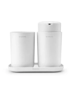 Brabantia | Renew Bathroom Accessory Set of  3 - Soap Dispenser, Toothbrush Holder and Tray,商家Macy's,价格¥314