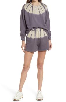 Madewell | Women's Tie Dye Resourced Cotton Sweat Shorts商品图片,6.7折