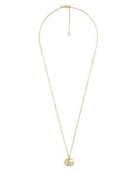 Gucci | 18K Yellow Gold Running G Pendant Necklace, 25.5",商家Bloomingdale's,价格¥17075