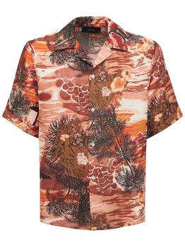 amiri衬衫真假, AMIRI | Hawaiian Printed Silk Twill Shirt商品图片 5折