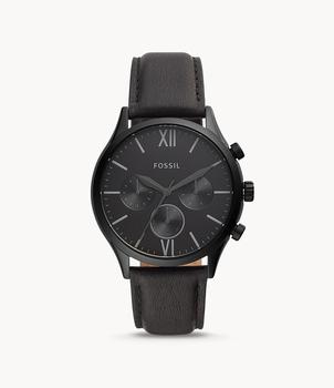 Fossil | Fossil Men's Fenmore Multifunction, Black-Tone Stainless Steel商品图片,3.1折