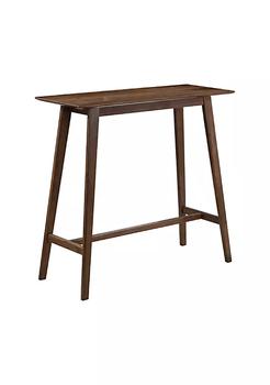 商品Rectangular Wooden Bar Table with Angled Tapered Legs, Walnut Brown,商家Belk,价格¥1774图片