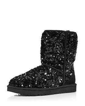 推荐Women's Classic Short Chunky Sequin Booties商品