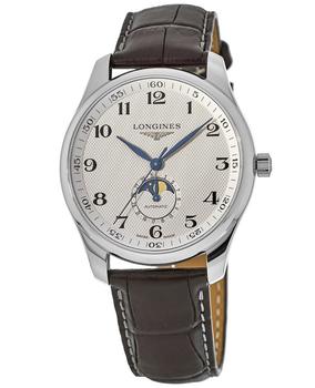 longines master, Longines | Longines Master Collection Automatic 42mm Silver Dial Brown Leather Strap Men's Watch L2.919.4.78.3商品图片 7.4折