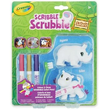 推荐Crayola Scribble Scrubbie Safari Animals Rhino and Hippo商品