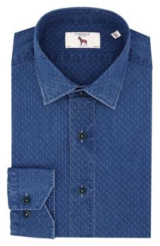 Lorenzo Uomo图片, Lorenzo Uomo | Trim Fit X-Embroidery Dress Shirt商品图片 4.3折