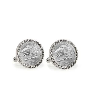 American Coin Treasures | 2005 Bison Nickel Rope Bezel Coin Cuff Links,商家Macy's,价格¥225