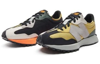 New Balance | [预售3天]NB 327 复古 舒适 反毛皮织物合成革减震防滑耐磨 低帮跑步鞋 男女同款 灰橙拼接鸳鸯,商家AMRAP,价格¥1255