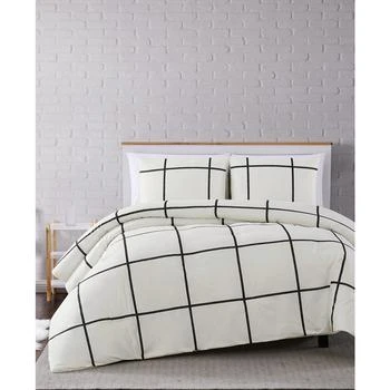 Truly Soft | Kurt Windowpane 3-Pc. Full/Queen Comforter Set,商家Macy's,价格¥603