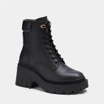 Coach | Coach Ainsely Leather Ankle Boots商品图片,额外6.8折, 额外六八折