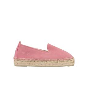 Manebi, Manebi | Manbì Woman's Sarifos Espadriilles In Pink Suede With Braided Raffia Platform商品图片 