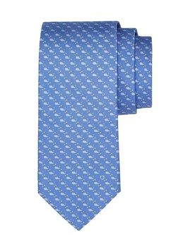 Salvatore Ferragamo | Alice Printed Silk Tie,商家Saks Fifth Avenue,价格¥1770