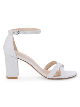 stuart weitzman凉鞋好不好, Stuart Weitzman | ​Nearly Nude Cross-Strap Sandals商品图片 4.3折