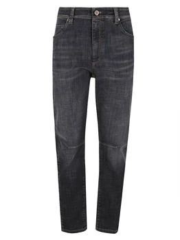 Brunello Cucinelli | Brunello Cucinelli Logo Patch Straight-Leg Jeans 6.7折