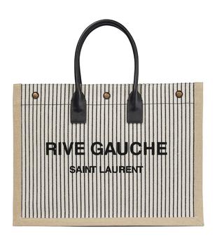 圣罗兰小粉条托特包, Yves Saint Laurent | Rive Gauche条纹帆布托特包商品图片 