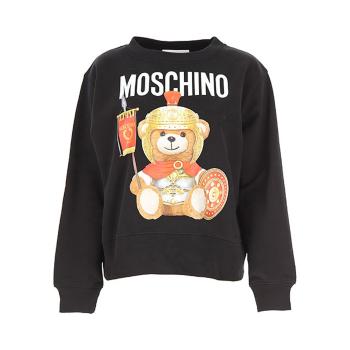 冬装莫斯奇诺卫衣, Moschino | MOSCHINO 女士黑色棉质小熊图案圆领长袖卫衣 V1702-5527-2555商品图片 满$100享9.5折, 满折