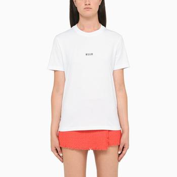 推荐White crew neck t-shirt with logo商品