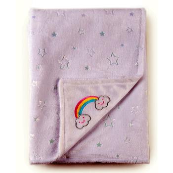 商品Tadpoles | Rainbow Embroidered Double Layer Plush Baby Blanket,商家Macy's,价格¥458图片