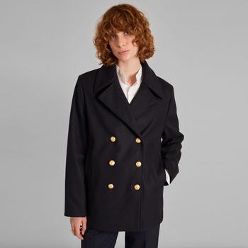 推荐Wool coat made in France Bleu marine L'Exception Paris商品