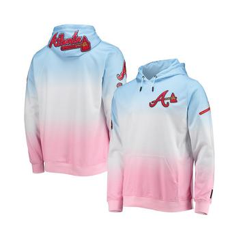 Pro Standard | Men's Blue, Pink Atlanta Braves Ombre Pullover Hoodie商品图片,7.4折