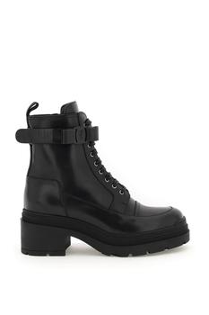 推荐Salvatore ferragamo leather boots with vara bow商品