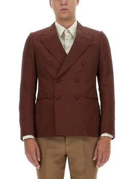 Gucci | Gucci Monogrammed Button-Up Jacket 5.9折, 独家减免邮费