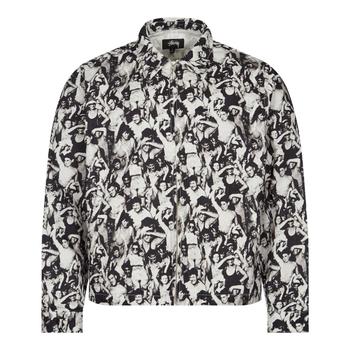 STUSSY | Stussy Beach Mob Bing Jacket - Black / White商品图片,