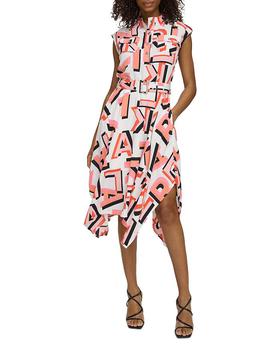 Karl Lagerfeld Paris | Cap Sleeve Belted Shirtdress商品图片,5折×额外7.5折, 独家减免邮费, 额外七五折
