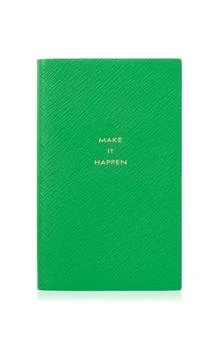 SMYTHSON | Smythson - Make it Happen Leather Notebook - Green - Moda Operandi,商家Fashion US,价格¥646