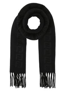 Fendi | Fendi Logo Embossed Fringed Scarf商品图片,5.9折