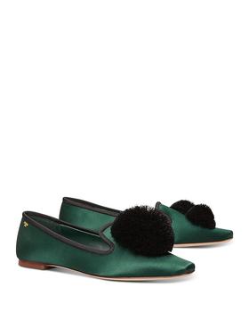 tory burch鞋, Tory Burch | Women's Pom Pom Smoking Loafers商品图片 5折