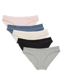 卡尔文·克莱恩衣服, Calvin Klein | 5-Pack Cheeky Bikini Panties商品图片 4.6折