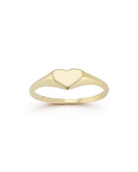 商品Moon & Meadow | 14K Yellow Gold Heart Signet Ring - 100% Exclusive,商家Bloomingdale's,价格¥2443图片